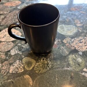 Japanese Made Lindt Stymeist CraftWorks SAND Mugs Black Stoneware Flaw